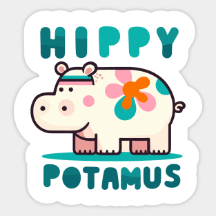 Hippypotamus Sticker